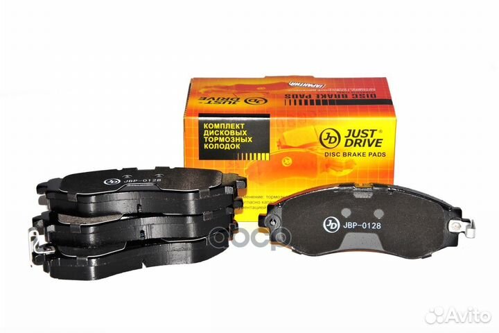 Колодки тормозные, передние D11124M JBP0128 Jus