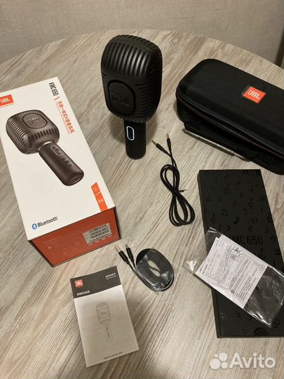 Караоке микрофон JBL KMC 650 Black matte edition