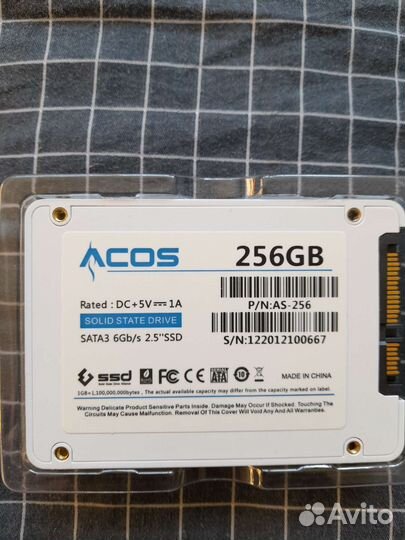 Ssd диск на 256гб новый