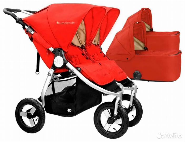 Коляска для двойни 2 в 1 bumbleride Indie twin