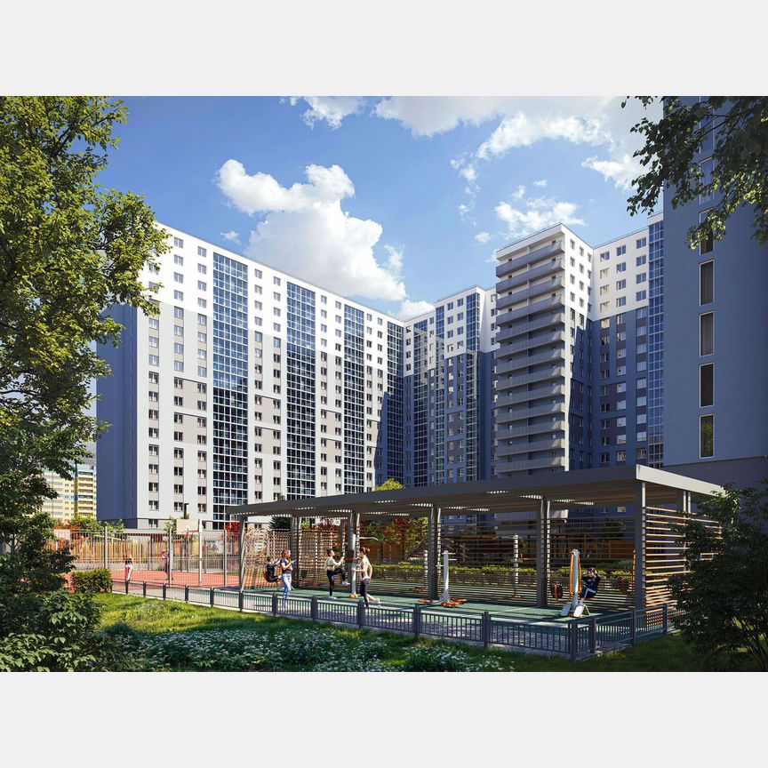 2-к. квартира, 64,9 м², 15/19 эт.