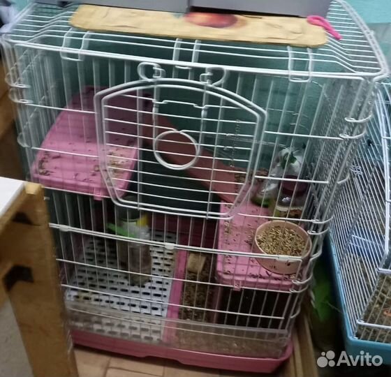 Двухэтажная клетка для грызунов