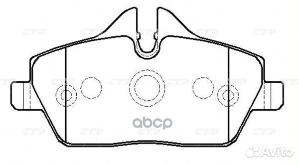 CKB-25 Колодки тормозные дисковые перед G