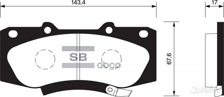 Колодки тормозные дисковые SP1484 Sangsin brake