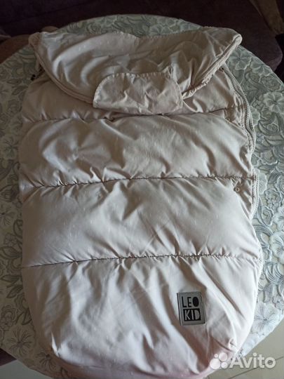 Зимний конверт в коляску leokid