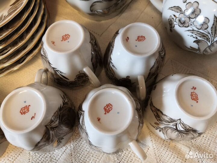 Чашка GDR, дз Дулево,сервиз лфз, ваза богемия