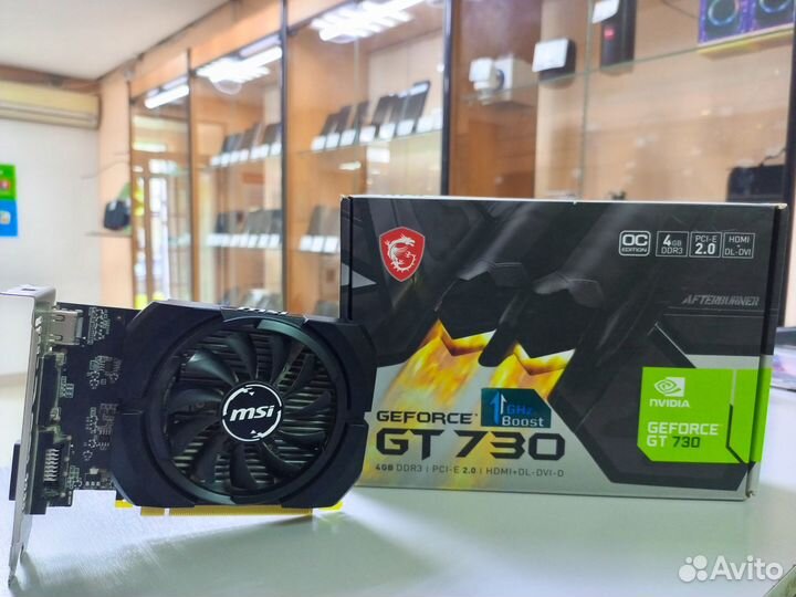 Видеокарта MSI GeForce GT 730 N730K-4GD3/OCV1 4Gb