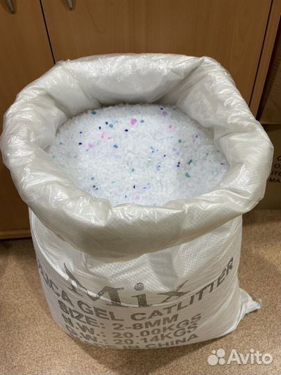 Силикагель 10 кг. для кошачьего туалета