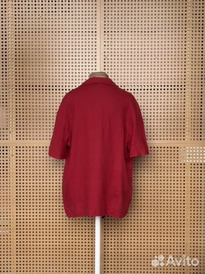 Льняная рубашка женская XL