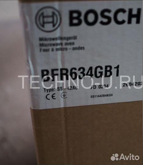 Микроволновая печь встраиваемая Bosch BFR634GB1