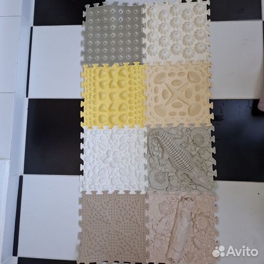 Детский ортопедический коврик пазл 8 шт