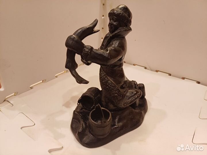 Емеля с щукой. Куса. Чугун. СССР