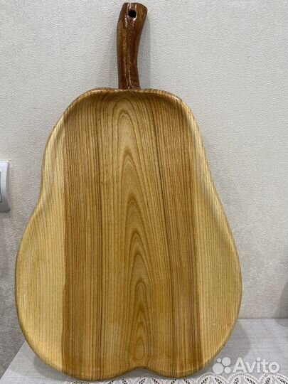 Тарелка деревянная доска кухонная поднос дерево