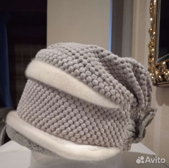 Шапка капор женская на весну-осень