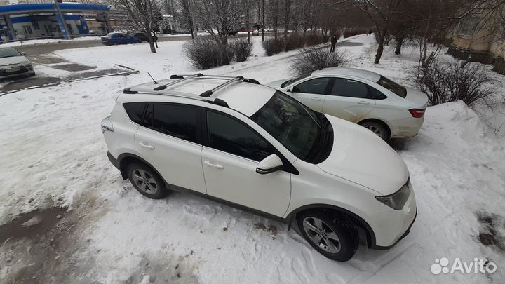 Рейлинги на крышу Тойота RAV4 (40), серые