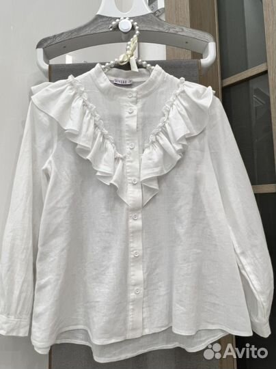 Блузка школьная для девочки 140 см