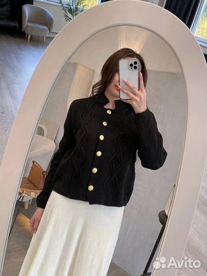 Вязаный жакет кардиган женский
