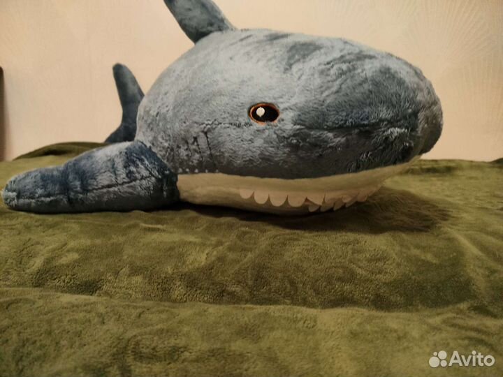 Большая игрушка Акула плюшевая 100 см