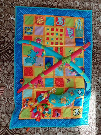 Развивающий коврик детский большой с дугами