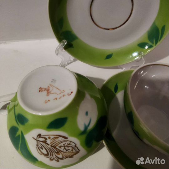 Фарфоровая чайная пара Дулево