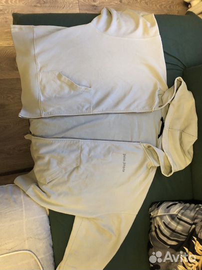 Зип худи palm angels reverse logo-print