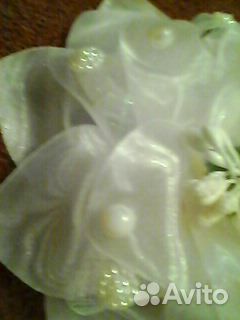 Бант белый капрон для девочки