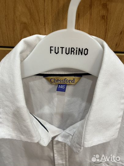 Рубашки белые для мальчика 146