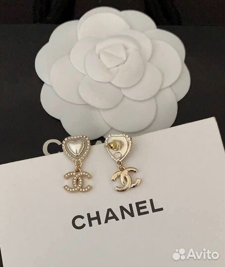 Серьги премиум качества Chanel