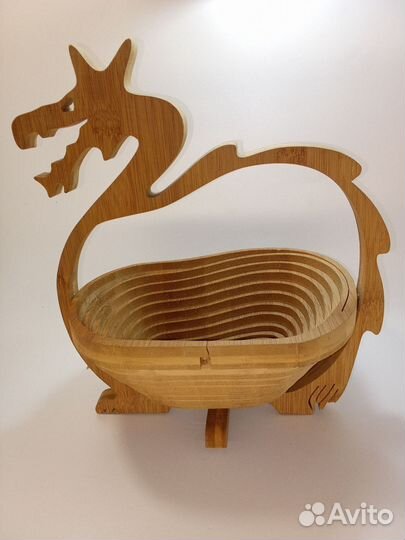 Фруктовница складная с головой дракона