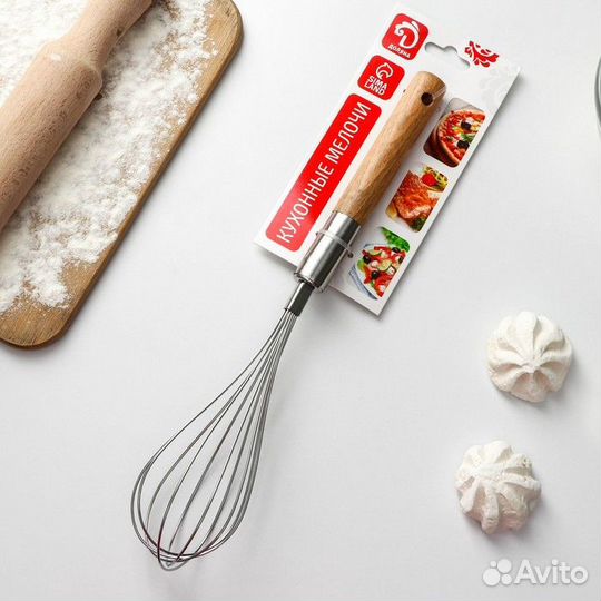 Венчик кулинарный Доляна «Валдай», 306 см, нержаве