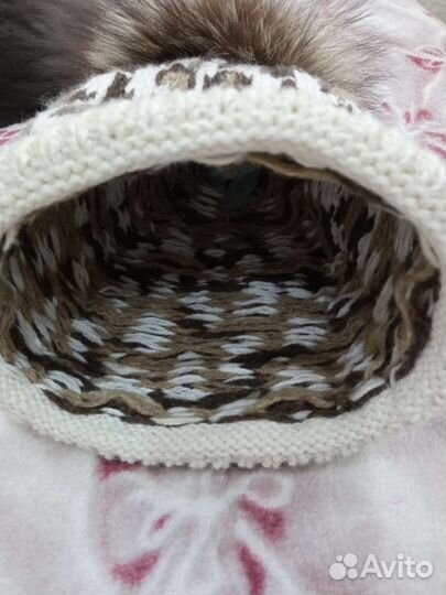 Шапка женская вязаная ручная работа