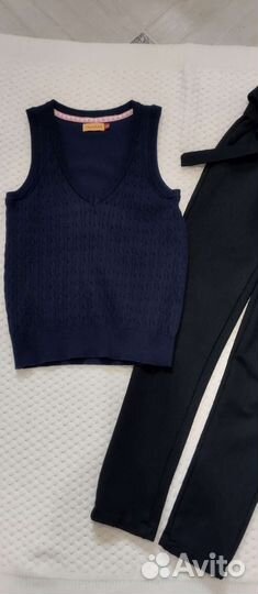 Форма школьная для девочки от128 до 146 синяя