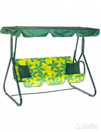 Садовые качели зеленые