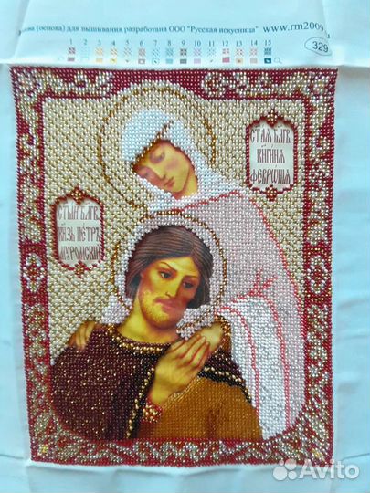 Вышивка бисером для иконы