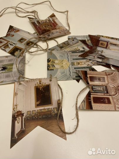 Новогодняя гирлянда Дворец винтаж