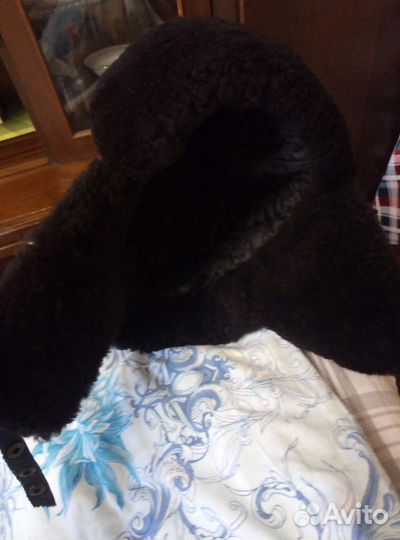 Шапка ушанка шлем (мех овчина)