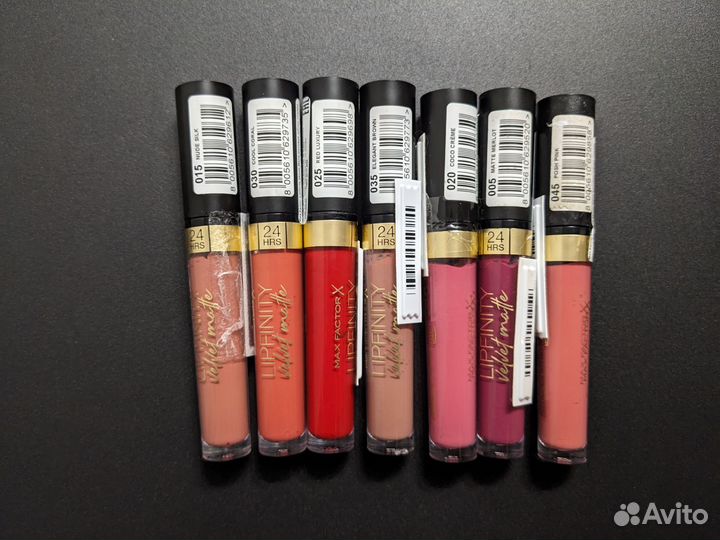 Max Factor (губная помада, тональный крем, тушь)