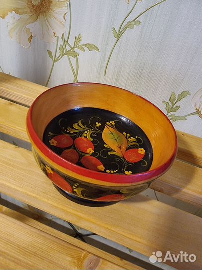 Посуда деревянная хохлома