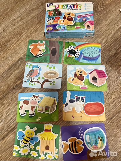 Развивающая игра на липучках