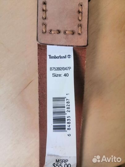 Ремень Timberland оригинал, кожа, размер 40