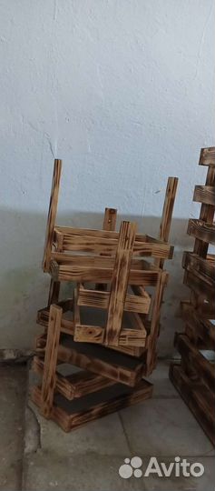 Деревянные ящики для цветов, фруктов, композиций