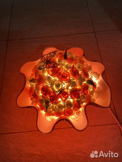 Светильник ночник букет роз