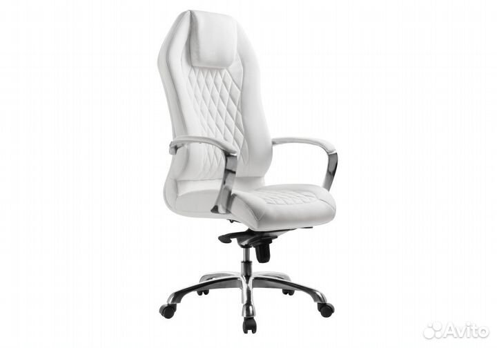 Компьютерное кресло Damian white - satin chrome