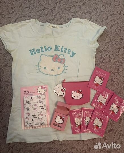 Набор Hello Kitty футболка зеркало кошелек