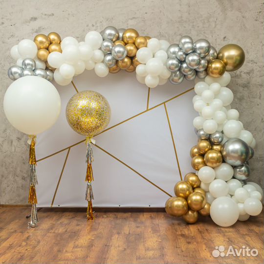 Фотозоны, оформление воздушными шарами