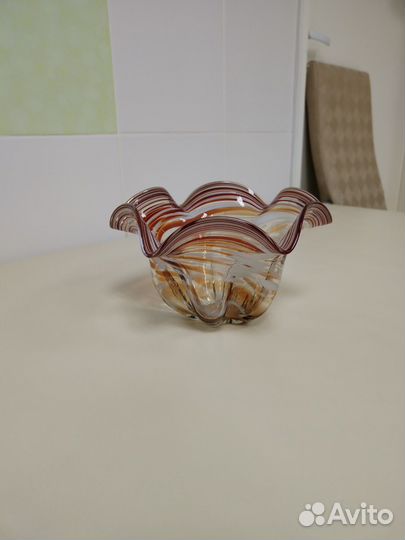 Ваза цветное стекло СССР