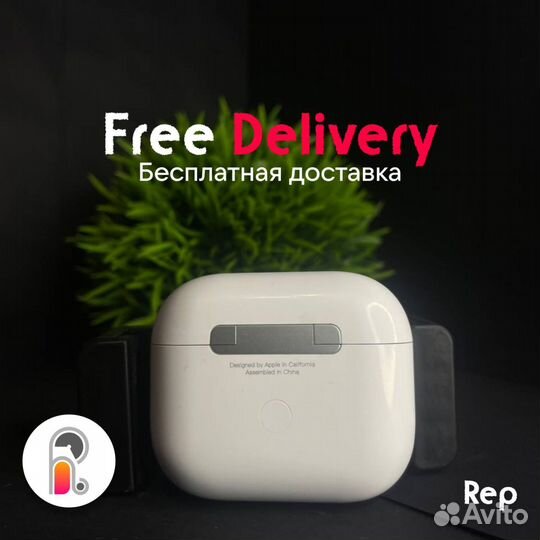 Оригинальные наушники apple Airpods 3 подарочный ч