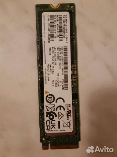 SSD Samsung 512Gb Новый