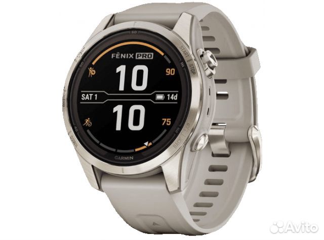Garmin Fenix 7S Pro Sapphire Solar Soft Gold / Lig