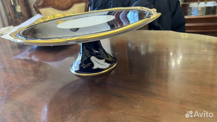 Тортница на ножке веймар сетка кобальт